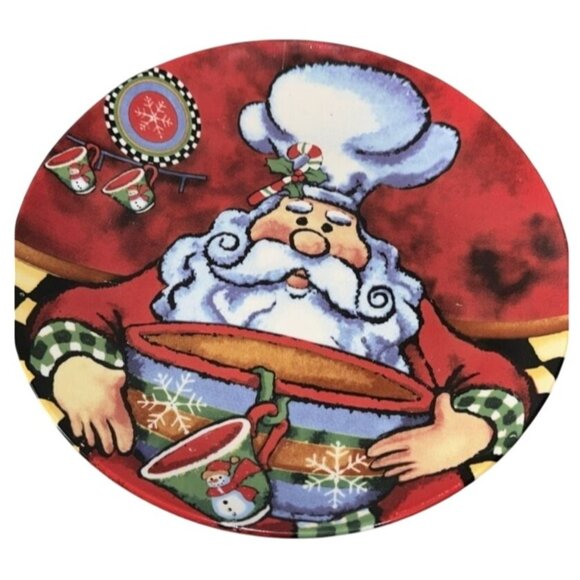 Christmas Santa Plates Set 8 - Picture 1 of 12